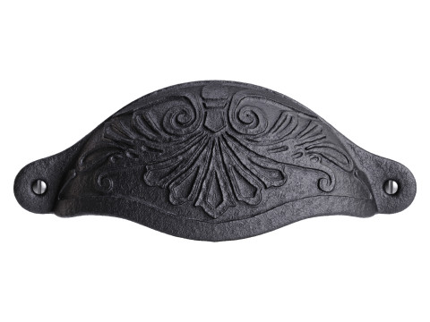 Cabinet or Drawer Bin Pull Black Iron Cup 3D-Modell