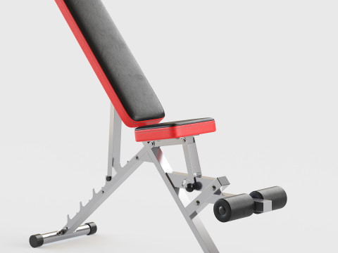 CCLIFE ZERRO Banco de Pesas Ajustable Banco de Abdominales Modèle 3D