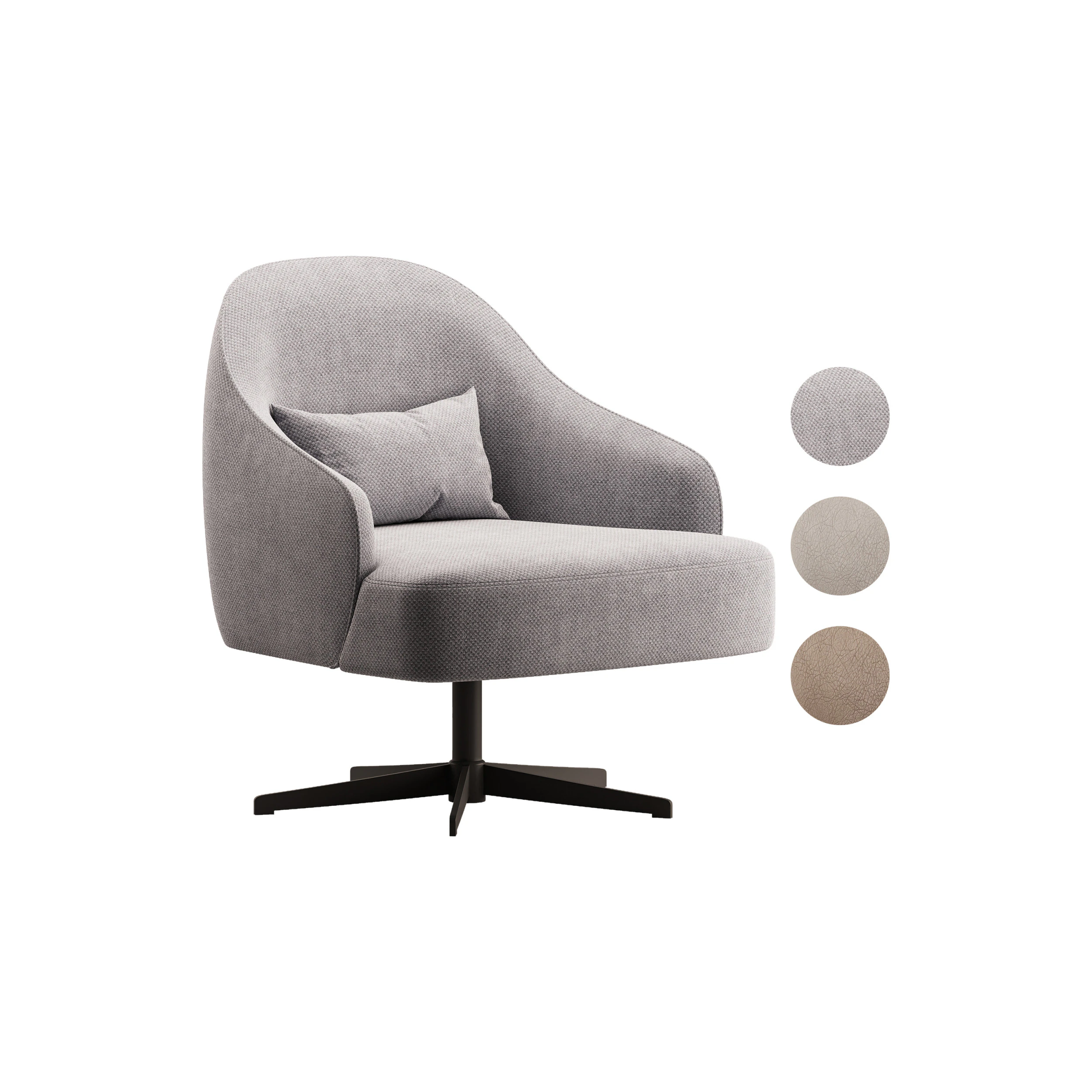 Chair Magnus Junior swivel 3D Model .c4d .max .obj .3ds .fbx .stl .blend