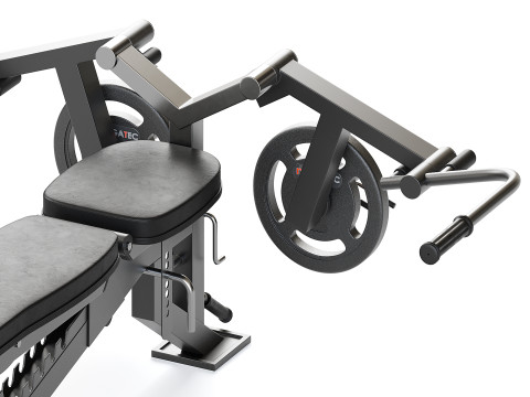 Chest Opening Accessory for Multifunction Bench 3D 모델