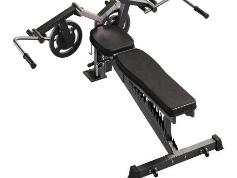Chest Opening Accessory for Multifunction Bench 3D 모델