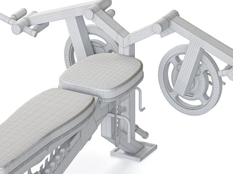 Chest Opening Accessory for Multifunction Bench 3D Model
