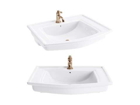 Florence Wall Mount Bathroom Vessel Sink Modelo 3D