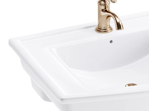 Florence Wall Mount Bathroom Vessel Sink 3D Model