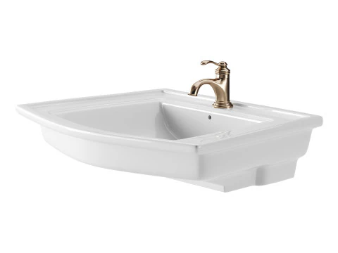 Florence Wall Mount Bathroom Vessel Sink 3D Model