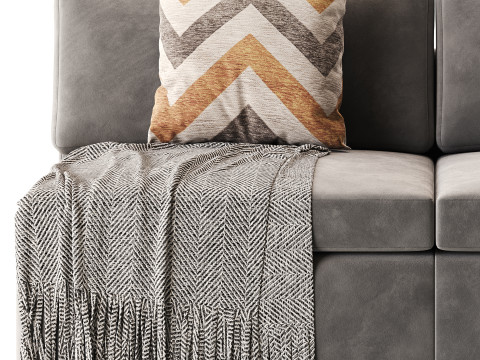 Haase Armless Sofa 3D 模型