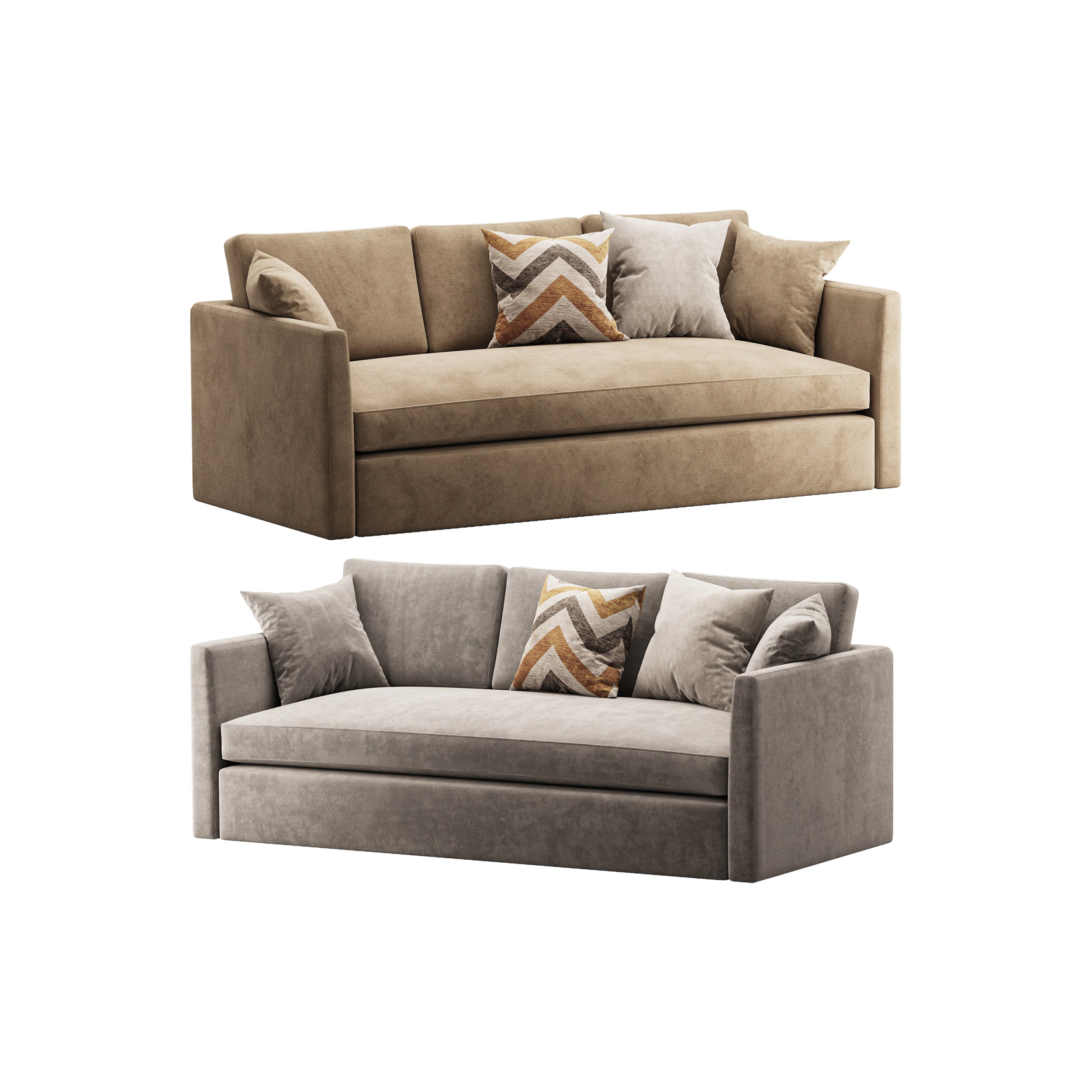 Hackney Sofa 3D Model .c4d .max .obj .3ds .fbx .stl .blend 