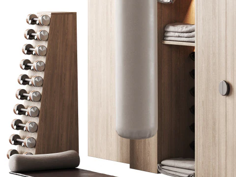 Gym equipment 06 3D Model