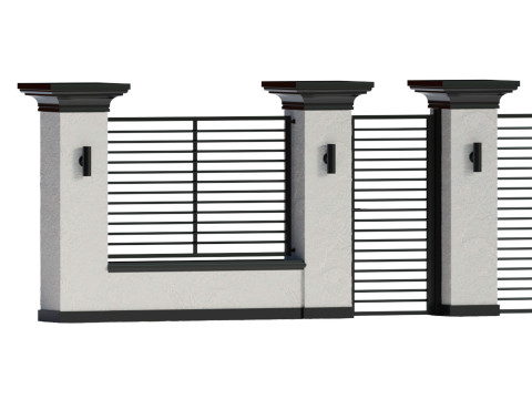 Fencing 01 Model 3D