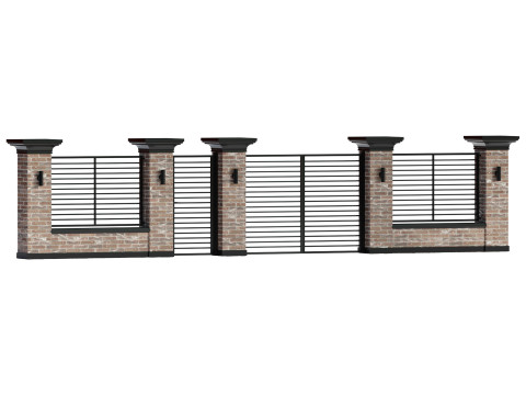 Fencing 01 Model 3D