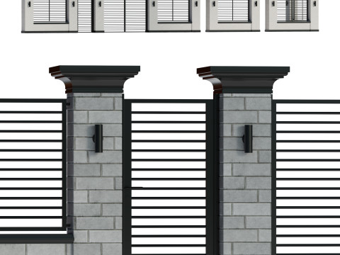 Fencing 01 Model 3D