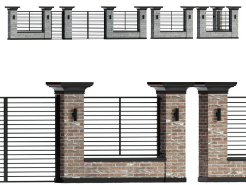 Fencing 01 Model 3D