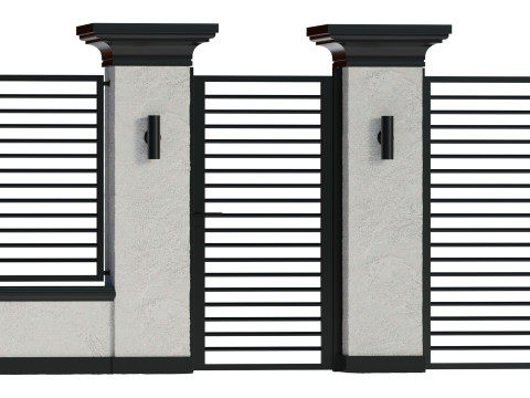 Fencing 01 Model 3D