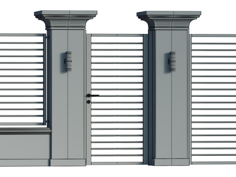 Fencing 01 Model 3D