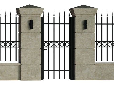 Fencing 02 3D Model