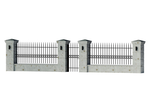 Fencing 02 Modello 3D