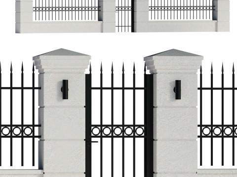 Fencing 02 Modello 3D