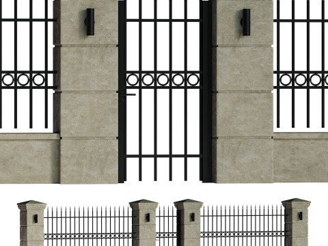 Fencing 02 Modello 3D