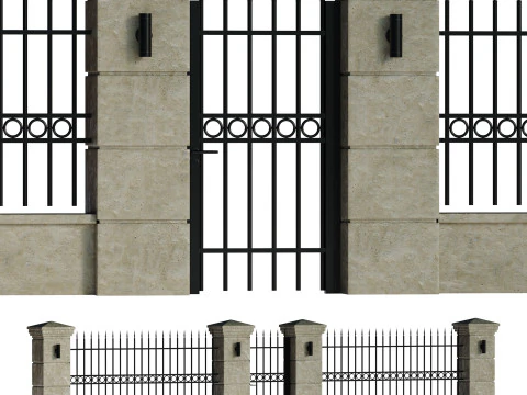 Fencing 02 3D Model