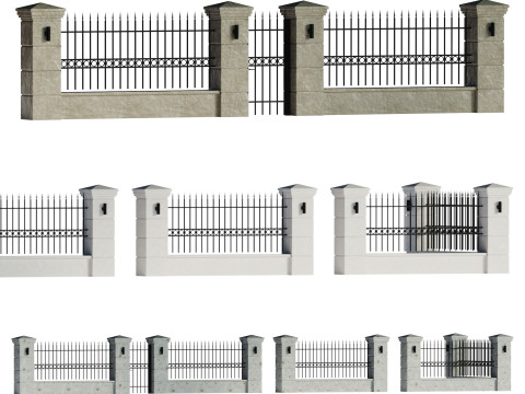 Fencing 02 Modello 3D