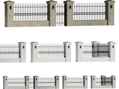 Fencing 02 3D Model