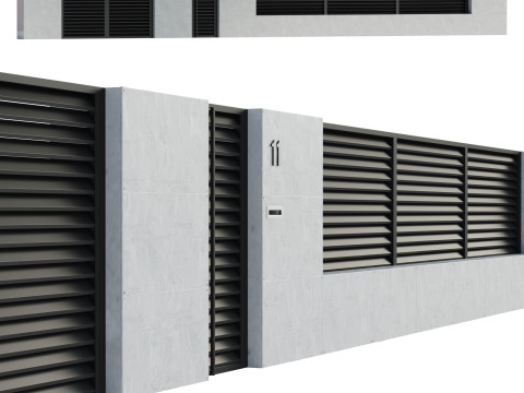 Fencing4 Model 3D
