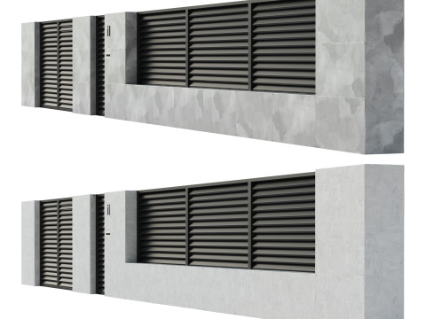 Fencing4 Model 3D