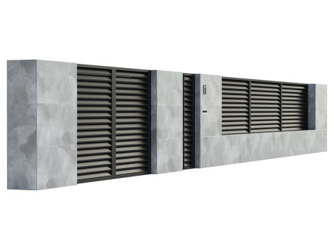 Fencing4 Model 3D