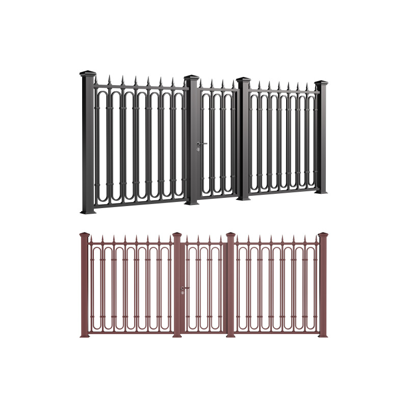 Fencing 11 3D Model .c4d .max .obj .3ds .fbx .stl .blend 