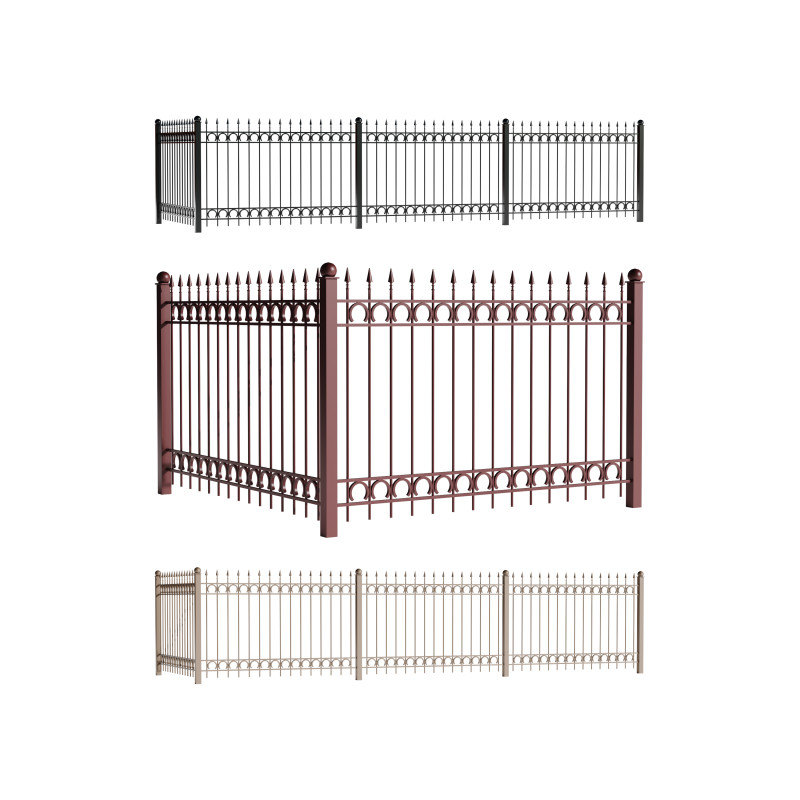 Fencing 12 3D Модель .c4d .max .obj .3ds .fbx .stl .blend 