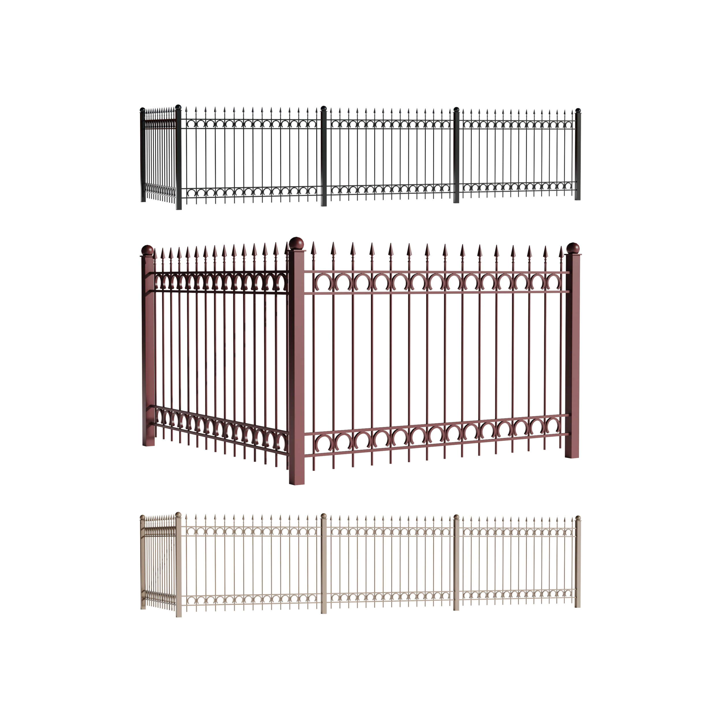 Fencing 12 3D Model .c4d .max .obj .3ds .fbx .stl .blend 
