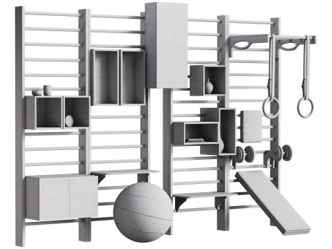 Gym equipment 07 3D Model