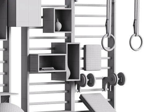 Gym equipment 07 3D Model