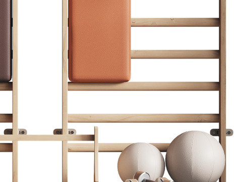 Gym equipments 3D Model