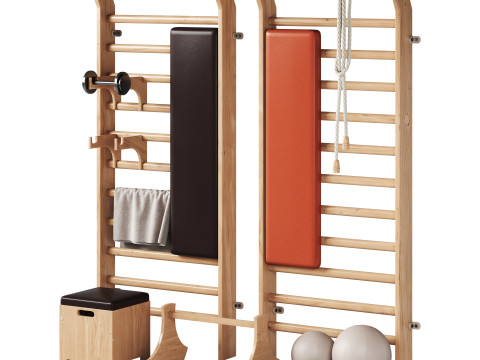 Gym equipments 3D Model