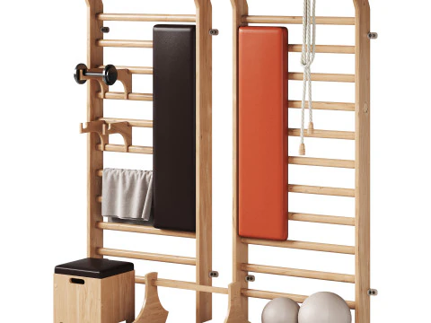 Gym equipments 3D Model