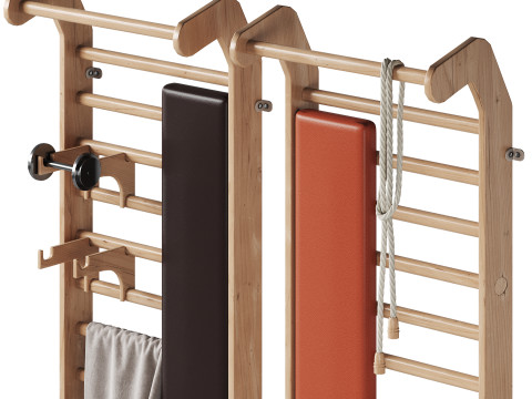 Gym equipments 3D Model