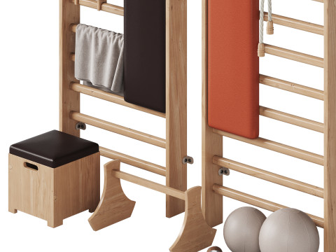 Gym equipments 3D Model