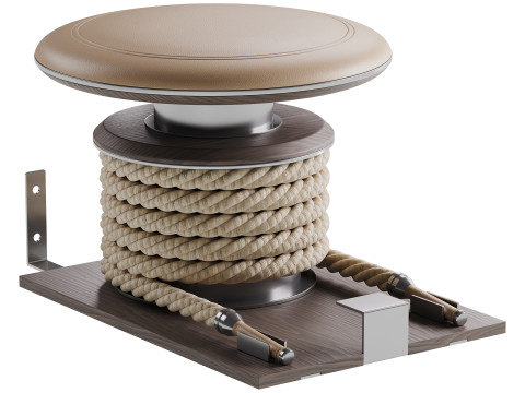 LINA-SET Premium Gym Battle Rope Modelo 3D