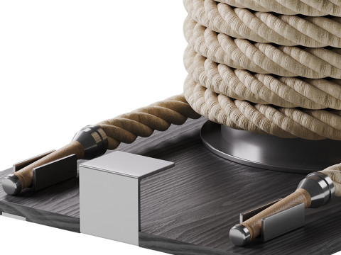 LINA-SET Premium Gym Battle Rope Modelo 3D