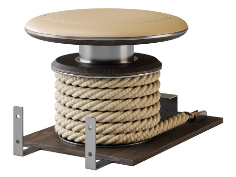 LINA-SET Premium Gym Battle Rope Modelo 3D