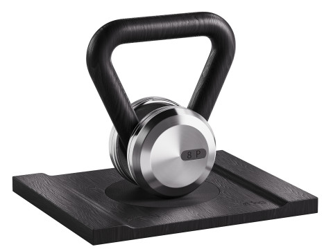 LOVA Kettlebell With Wooden Stand 3D Model
