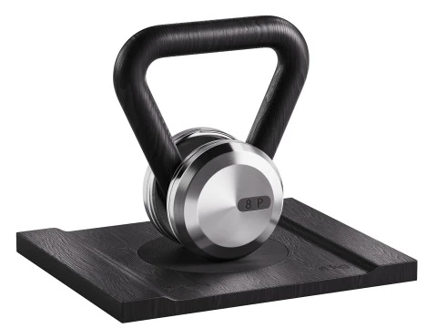LOVA Kettlebell avec support en bois Modèle 3D