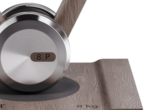 LOVA Kettlebell With Wooden Stand 3D Model