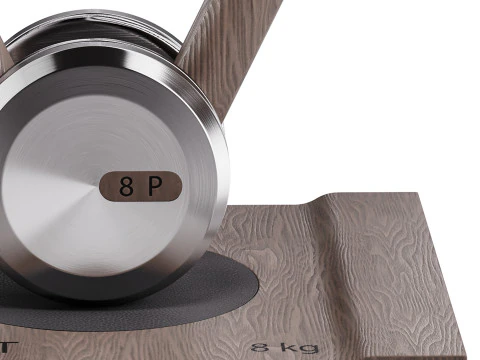 LOVA Kettlebell avec support en bois Modèle 3D