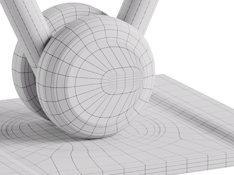 LOVA Kettlebell With Wooden Stand 3D Model