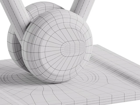 LOVA Kettlebell avec support en bois Modèle 3D