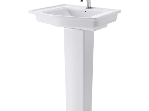 LOWE Pedestal Sink 3D Model
