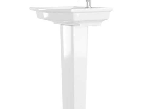 LOWE Pedestal Sink 3D Model