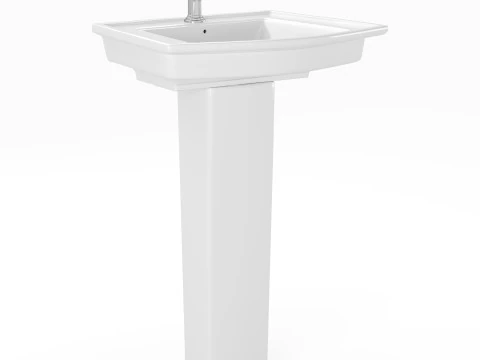 LOWE Pedestal Sink 3D Model